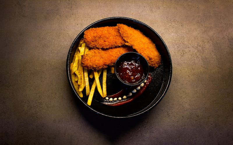 Mild hot chicken plate with sides at Hangry Joe's
